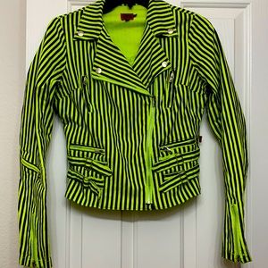 Trip, neon green and black striped MPro jacket
